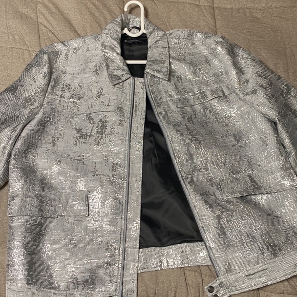 I.N.C International Concepts Men silver tweed jacket - Picture 10 of 10